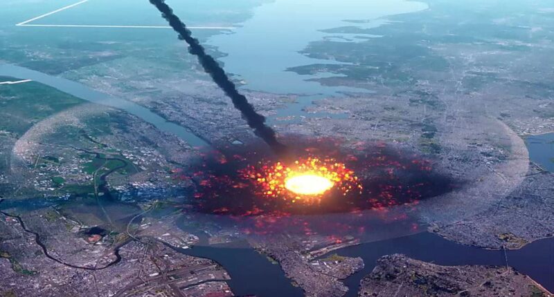 Video shows 'city-killer' asteroid more powerful than 500 atomic bombs hitting Earth in 2032