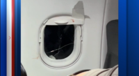 Video shows passengers detaining man on Houston-bound Frontier Airlines flight after he punched window, broke plexiglass cover