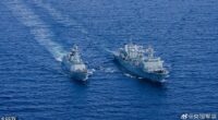 Chinese state-run media has released menacing footage of its live fire exercises performed in the Tasman Sea, as more passengers planes have reportedly been diverted while flying between Australia and New Zealand. Military exercises conducted by three Chinese warships 640 kilometres off the New South Wales South Coast resulted in 49 aircraft being forced to change course on Friday.