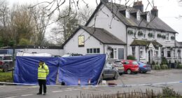 Woman in her 40s dies from gunshot wounds after Valentine's Night pub attack as police launch murder probe