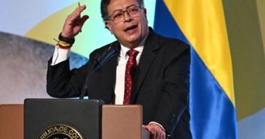 ‘No worse than whiskey’…President of drug capital Colombia calls for cocaine to be LEGAL after being humiliated by Trump