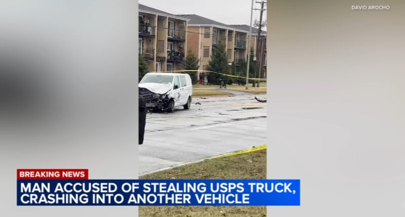 1 charged after Bedford Park police squad car, USPS truck, stolen, leading to Bridgeview crash