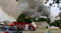 Crews battle wildfires in North and South Carolina amid dry conditions and gusty winds