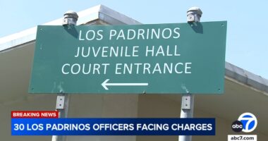 30 LA County probation officers charged over 'gladiator fights' among youth at Los Padrinos Juvenile Hall in Downey, California