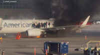 American Airlines Flight 1006 diverted to Denver International Airport, airplane engine catches fire after landing, FAA says