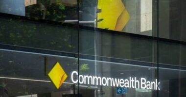 Generic scenes of Commonwealth Bank of Australia logo and words, CBA, Banking, office buildings. Monday 13th Janusry 2025 AFR photo Louie Douvis