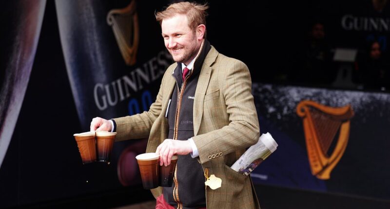 Cheltenham Festival is awash with statement suits, tweed jackets and fun matching outfits as revellers arrive for the first day