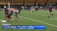 Chicago Bears host Rockford, Benedictine University for college women's flag football game in Walter Payton Center at Halas Hall