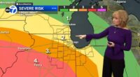 Chicago, Illinois weather forecast includes severe storms forecast to bring strong winds to area Friday