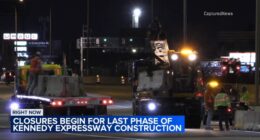 Chicago traffic: Closures in effect for final phase of Kennedy Expressway construction