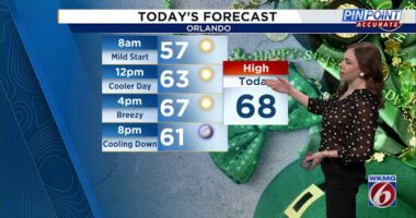 Cooler air springs into Central Florida for St. Patrick’s Day