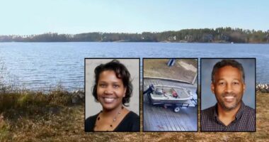 Cops fail to find dead college instructor's husband in lake