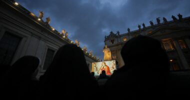 Doctors give Pope Francis good news that he's no longer in imminent danger from pneumonia