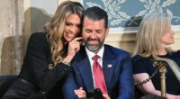 Don Jr. gets cozy with gal pal Bettina Anderson during Trump's address to Congress