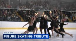 DuPage Figure Skating Club holds Flight 5342 Memorial figure skating performance in Wilmette for Washington DC plane crash victims