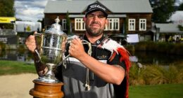 Ryan Peake, an ex-motorbike gang member, has won the New Zealand Open and booked his place at Royal Portrush later this year