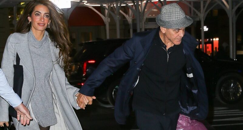 George Clooney, 63, looks weary while out with glamorous wife Amal, 47, in NYC after sharing parenting struggles