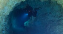 Horror as diver dies in notorious underwater cave while his two companions make it out alive