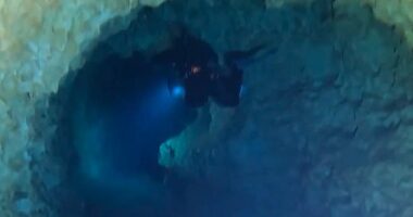 Horror as diver dies in notorious underwater cave while his two companions make it out alive