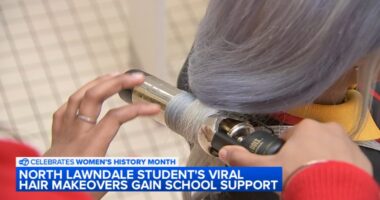 Jessica Thurmond gives free hair makeovers in North Lawndale College Prep school bathroom; TikTok video goes viral