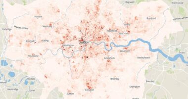 London's no-go neighbourhoods: Interactive map of capital's near-5,000 districts reveals streets with highest rates of violent crimes, thefts and drug offences