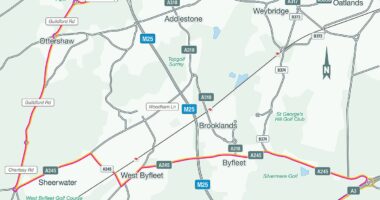 M25 shuts for fifth and final time this weekend: Warning for drivers heading to Heathrow and Gatwick as map shows diversion route while work on delayed £317million project continues