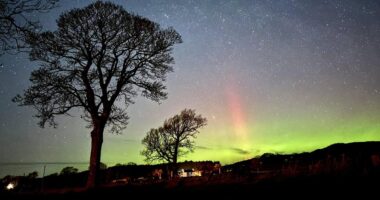 Met Office reveals where in the UK you can spot the Northern Lights TONIGHT - as Aurora watch issues red visibility alert