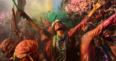 Millions of people celebrate Holi, the Hindu festival of colors