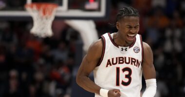 NCAA Men's March Madness brackets have Auburn as the overall No. 1 followed by Duke, Houston, Florida