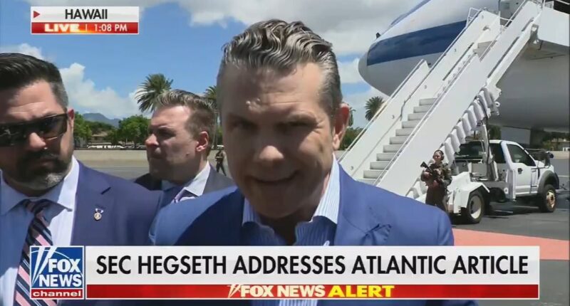 Pete Hegseth's blistering response to journalist wrongly added to high-level government group text on war plans