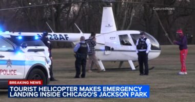 Problem prompts SummerSkyz helicopter emergency landing on Jackson Park Golf Course on South Richards Drive: Chicago Fire Dept.