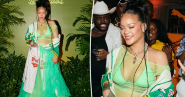 Rihanna Flaunts Vibrant Style with Neon Tutu in Barbados Event