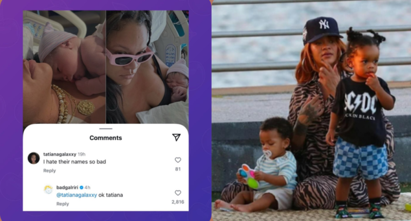 Rihanna's Savage Response to Criticism of Her Sons' Names Goes Viral