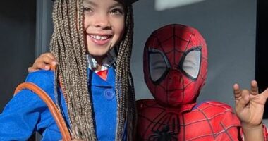 Rochelle Humes' kids dress as Mary Poppins and Spider-Man, Coleen Rooney's son Cass brings the magic as Harry Potter and Jacqueline Jossa's daughter channels chipmunk Alvin as the stars celebrate World Book Day