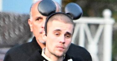 Sad portrait of Justin Bieber at the 'happiest place on earth' with wife Hailey amid his spiraling torment