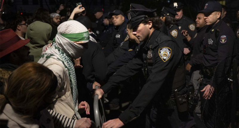 Supporters of detained Columbia student arrested after clash with NYPD as Trump admin seeks his deportation