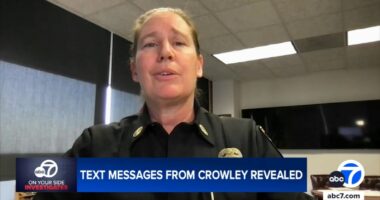 Texts sent to, from fired Los Angeles, California fire Chief Kristin Crowley show what officials discussed during wildfires