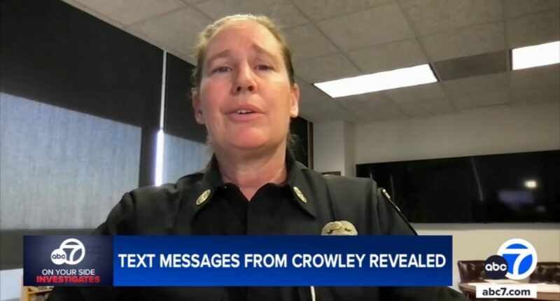 Texts sent to, from fired Los Angeles, California fire Chief Kristin Crowley show what officials discussed during wildfires