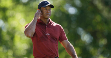 Tiger Woods says he ruptured his Achilles tendon, an injury that will keep him out of the Masters