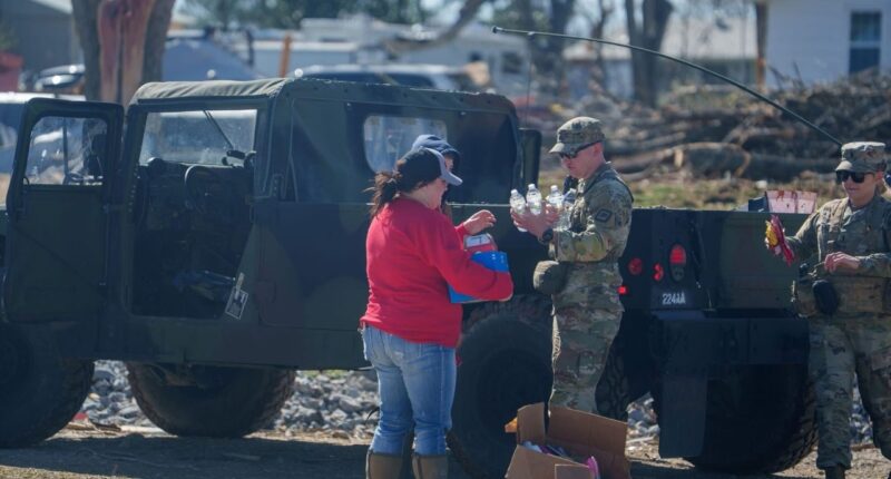 Trump activates National Guard in tornado-ravaged Arkansas as 37 deaths reported across multiple states