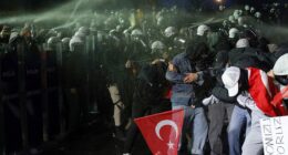 Turkey's Erdogan continues crackdown on protesters following arrest of main rival on corruption charges