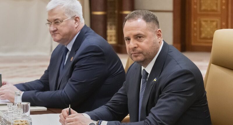 US sits down in Saudi Arabia for crucial Ukraine peace talks with Zelensky's friend who is 'HATED by Trump because of his link to Hunter Biden'... hours after huge drone attack on Moscow