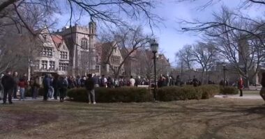 University of Chicago students protest ICE detention, possible deportation of Columbia grad, activist Mahmoud Khalil