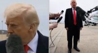 Watch: Trump is HIT in face by reporter... but he 'handles it like a pro'