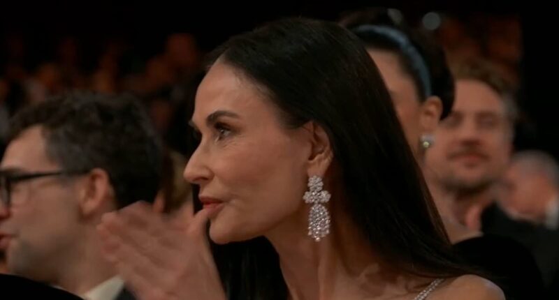 What did Demi Moore say after shock snub at Oscars 2025? Lip reader reveals her tense one-word reaction