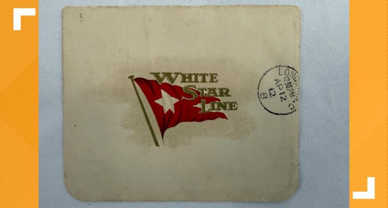 A letter written onboard the Titanic before it sank sells for almost $400,000 at auction