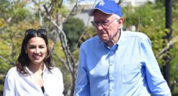 AOC and Bernie Sanders blasted for sneaking off $7 million private jet after slamming Trump as an 'oligarch'