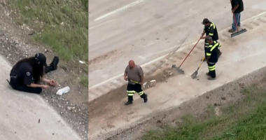Crews work to retrieve 8 million dimes that spilled onto Texas highway: report