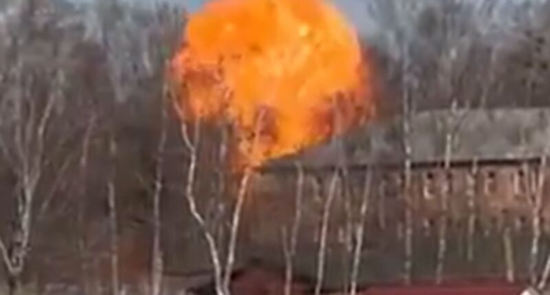 Dramatic moment Ukraine kamikaze drones strike Russian missile unit behind Putin’s horror Sumy attack that killed 34
