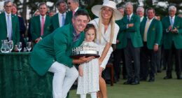 Erica's secret pain during Masters week: Turmoil of Rory McIlroy's wife after humiliating divorce u-turn - as his rumoured ex Amanda Balionis reacts to his big win